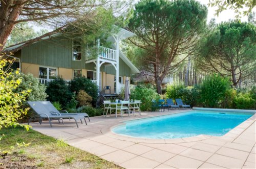 Foto 15 - Casa de 2 habitaciones en Lacanau con piscina privada y jardín