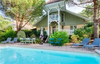 Foto 1 - Casa de 2 habitaciones en Lacanau con piscina privada y jardín