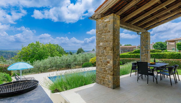 Casa de 5 quartos em Buje com piscina privada e jardim - Foto 4