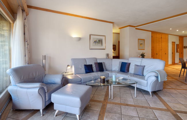 Apartamento de 5 quartos em Crans-Montana com jardim e terraço - Foto 6
