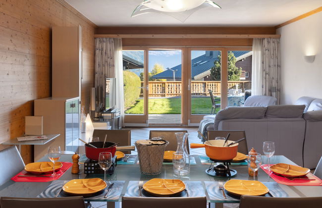 Apartamento de 5 quartos em Crans-Montana com jardim e terraço - Foto 3