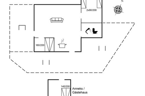 Foto 16 - Casa con 2 camere da letto a Jerup con terrazza