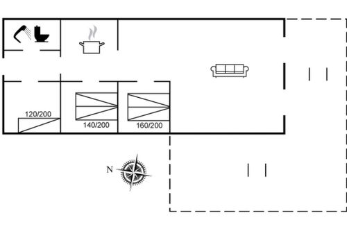 Foto 2 - Casa con 3 camere da letto a Dronningmølle con terrazza