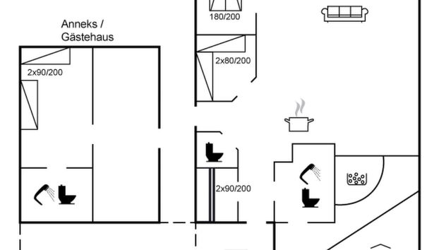 Casa de 3 quartos em Løkken com piscina privada e terraço - Foto 2