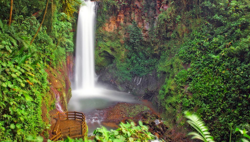 Jardines de las cataratas de La Paz - Foto 1