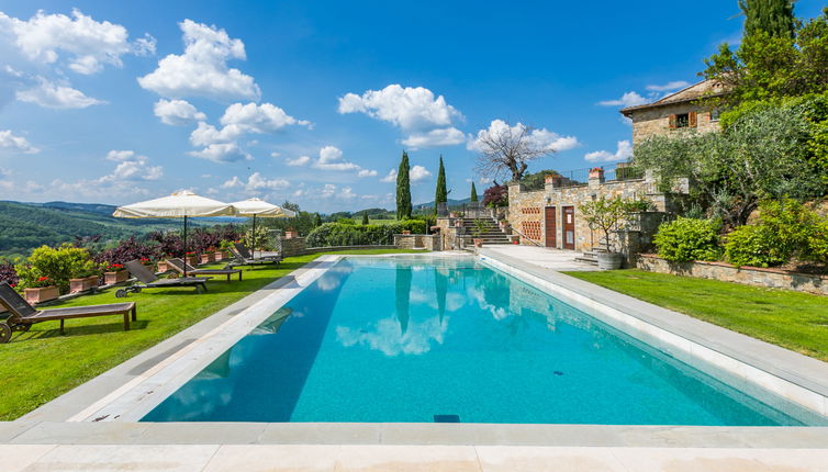 Foto 1 - Casa con 6 camere da letto a Greve in Chianti con piscina privata e giardino