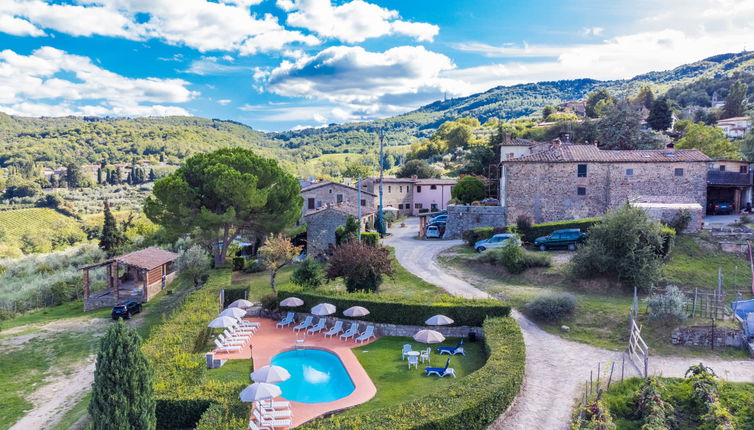 Foto 1 - Casa con 1 camera da letto a Greve in Chianti con piscina e giardino