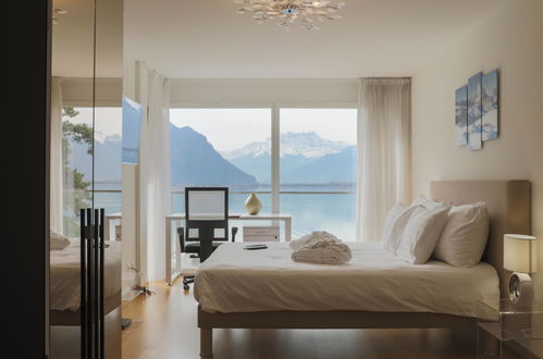 Foto 9 - Appartamento con 1 camera da letto a Montreux con piscina e vista sulle montagne