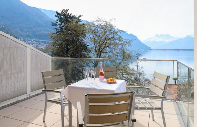 Apartamento de 2 quartos em Montreux com piscina e jardim - Foto 15