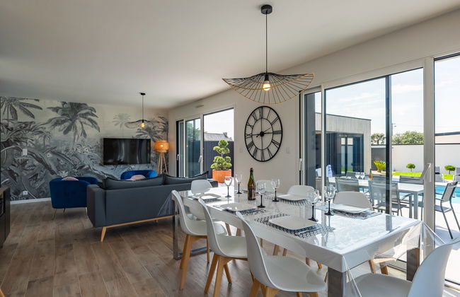 Casa de 5 quartos em Cléder com piscina privada e jardim - Foto 11