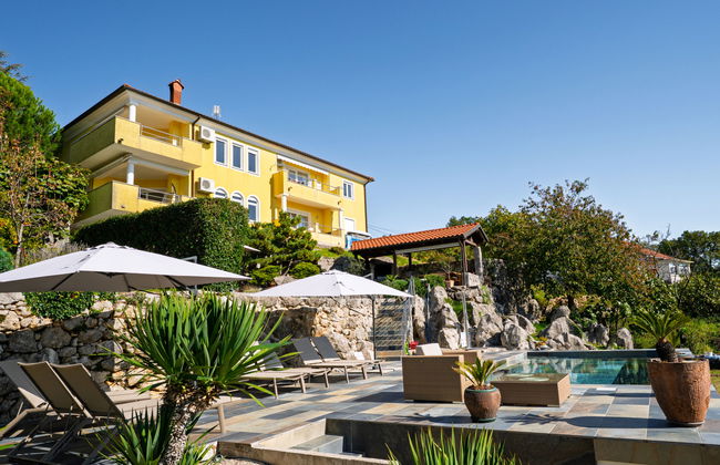Appartamento con 2 camere da letto a Kastav con piscina e giardino - Foto 42