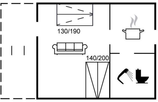 Apartamento em Allinge com piscina e terraço - Foto 14