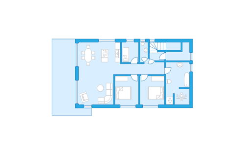 Foto 25 - Apartamento de 3 habitaciones en Butjadingen con sauna y vistas al mar