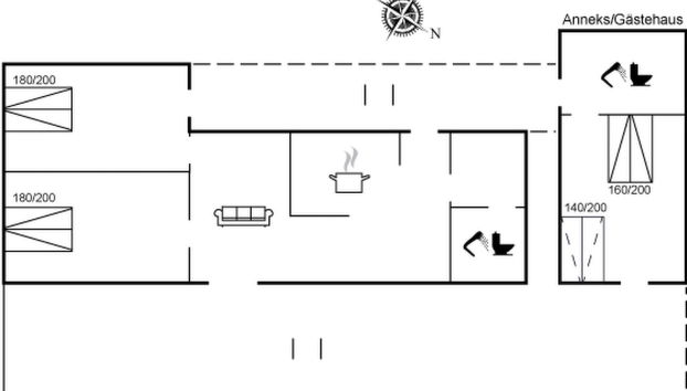 Haus mit 2 Schlafzimmern in Hals mit terrasse - Foto 2