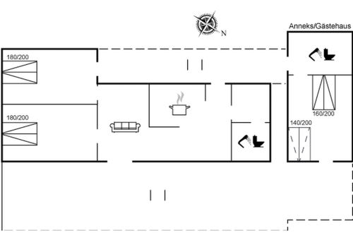 Foto 2 - Casa de 2 quartos em Hals com terraço