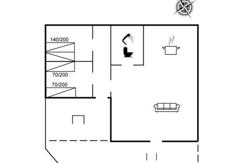 Foto 2 - Casa de 2 quartos em Skjern com terraço
