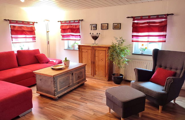 Apartamento de 2 quartos em Großschönau com jardim e sauna - Foto 6