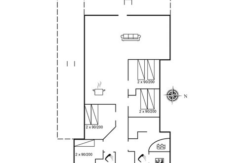 Foto 15 - Casa de 4 quartos em Væggerløse com terraço e sauna