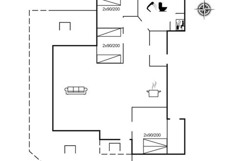 Foto 25 - Casa con 3 camere da letto a Rømø con terrazza e sauna