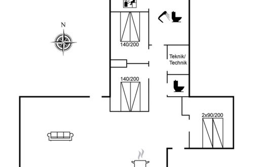 Foto 40 - Casa de 3 quartos em Bindslev com terraço e sauna