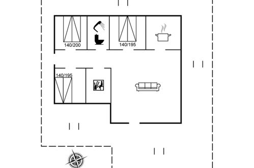 Foto 33 - Casa con 3 camere da letto a Harboøre con terrazza e sauna