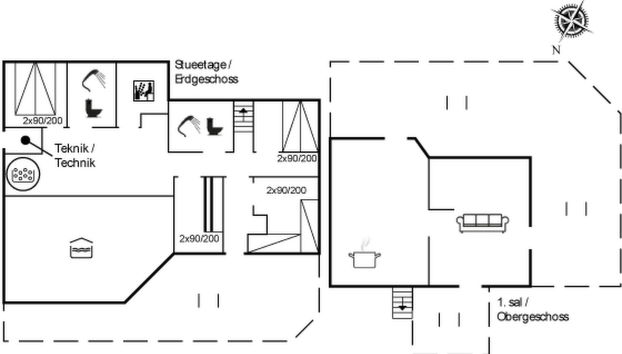 Casa de 4 quartos em Saltum com piscina privada e terraço - Foto 2
