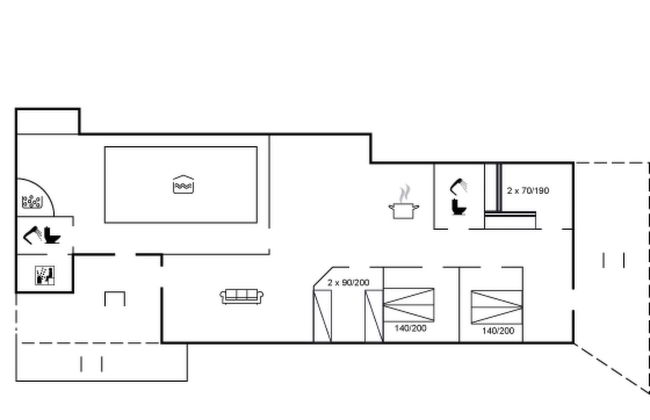 Casa de 4 quartos em Klitmøller com piscina privada e terraço - Foto 2