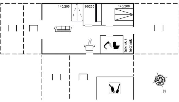 Casa de 2 quartos em Otterup com terraço - Foto 2