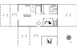 Foto 2 - Casa de 2 quartos em Otterup com terraço