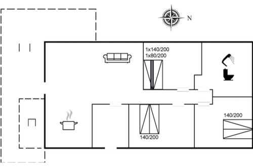 Foto 23 - Casa con 3 camere da letto a Sæby con terrazza e sauna