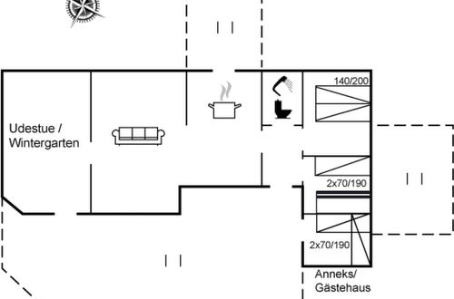 Foto 19 - Casa de 2 quartos em Rødby com terraço