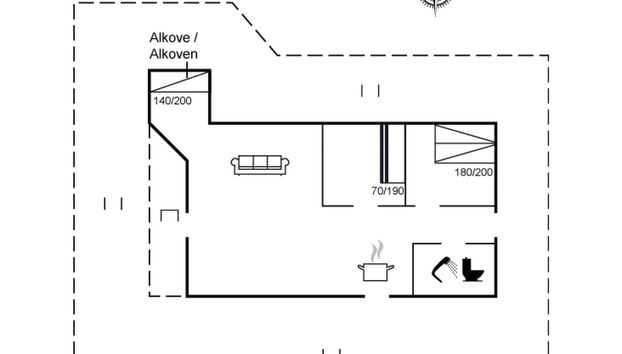 Haus mit 2 Schlafzimmern in Hornbæk mit terrasse - Foto 2