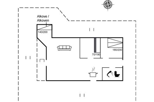Photo 2 - Maison de 2 chambres à Hornbæk avec terrasse
