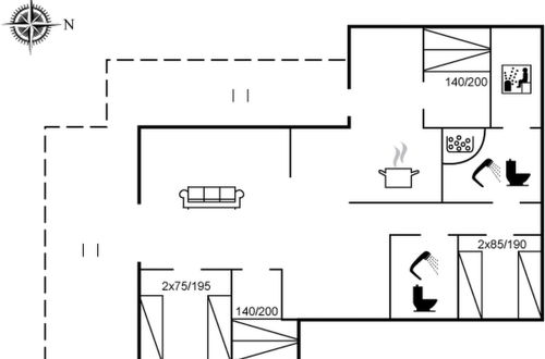 Foto 2 - Casa de 4 quartos em Løkken com sauna