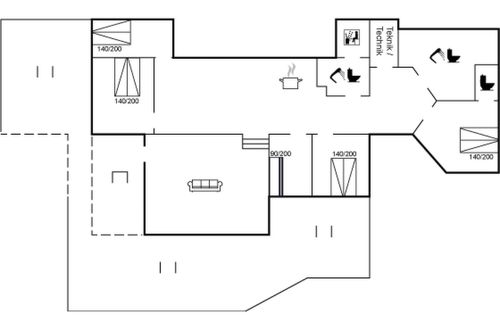 Foto 2 - Casa de 5 quartos em Løkken com terraço e sauna