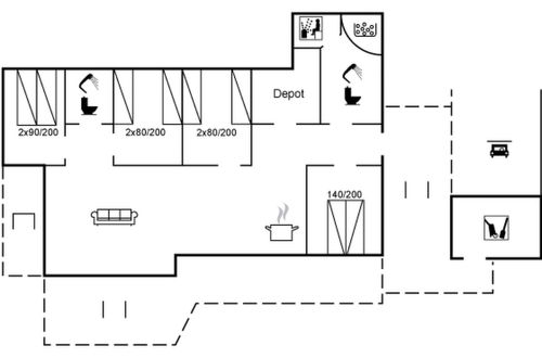 Foto 2 - Casa de 4 quartos em Løkken com terraço e sauna