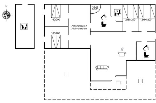 Foto 2 - Casa de 4 quartos em Løkken com sauna