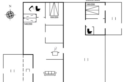 Foto 31 - Casa de 1 quarto em Løkken com terraço