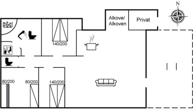 Haus mit 3 Schlafzimmern in Bindslev mit terrasse und sauna - Foto 2