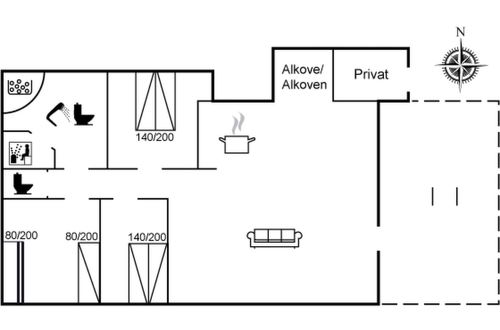 Photo 2 - 3 bedroom House in Bindslev with terrace and sauna