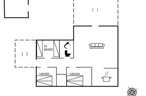 Foto 24 - Casa de 3 habitaciones en Vejers Strand con terraza