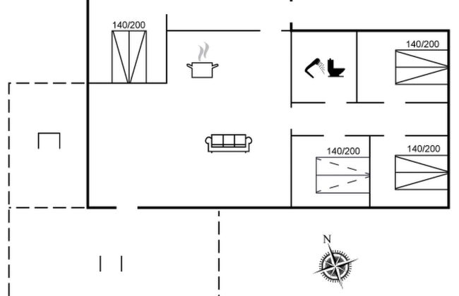 Casa con 4 camere da letto a Toftlund con terrazza - Foto 2