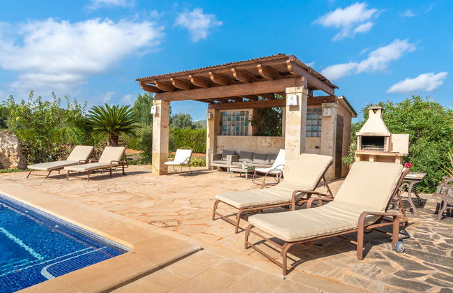 Casa de 3 quartos em Porreres com piscina privada e jardim - Foto 30