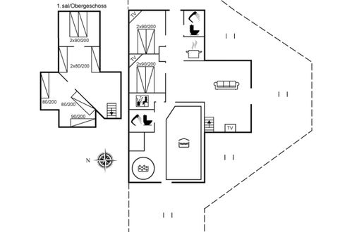 Foto 42 - Haus mit 5 Schlafzimmern in Nørre Nebel mit privater pool und terrasse