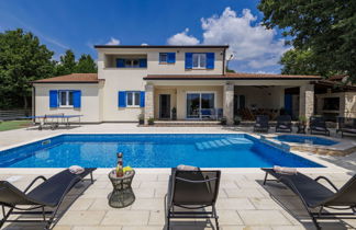 Foto 1 - Casa con 5 camere da letto a Žminj con piscina privata e vista mare