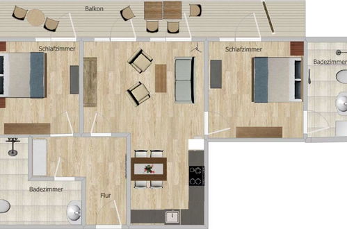 Foto 23 - Apartamento de 2 habitaciones en Nordstrand con terraza