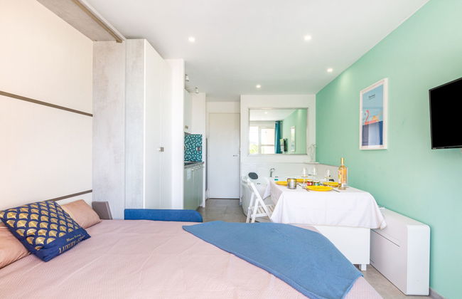 Apartment mit 1 Schlafzimmer in Saint-Raphaël mit schwimmbad und garten - Foto 9