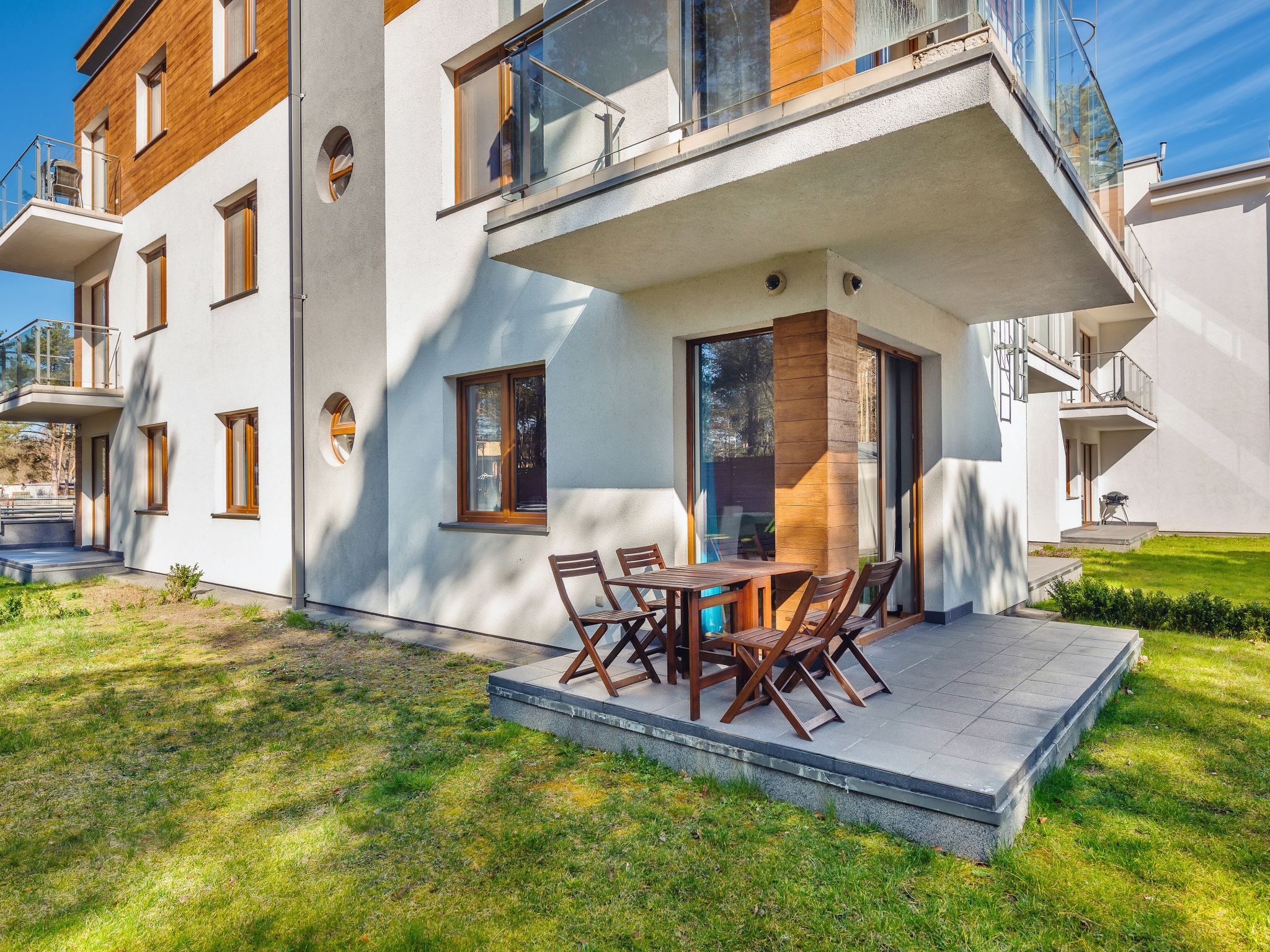 Foto 5 - Apartment mit 1 Schlafzimmer in Władysławowo mit schwimmbad und terrasse