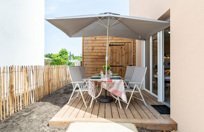 Apartamento de 2 quartos em Mimizan com piscina e terraço - Foto 1