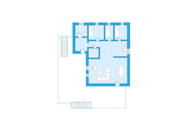 Haus mit 4 Schlafzimmern in Kvinnherad mit garten und terrasse - Foto 15